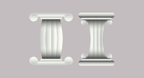 Архитектурные колонны разных типов